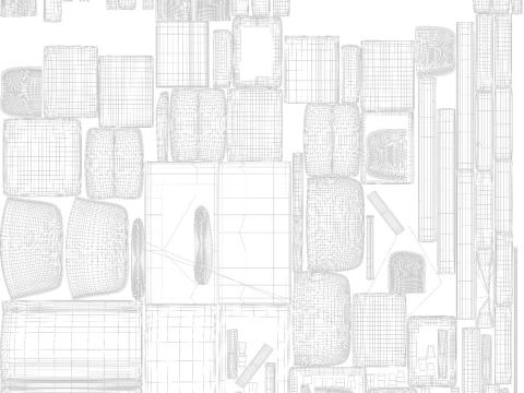 Sofa L Shaped 3D Model