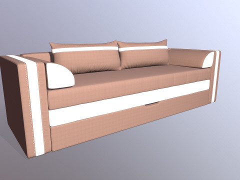 Sofa Three Seater 3D-Modell