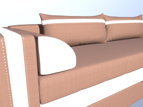 Sofa Three Seater 3D 모델
