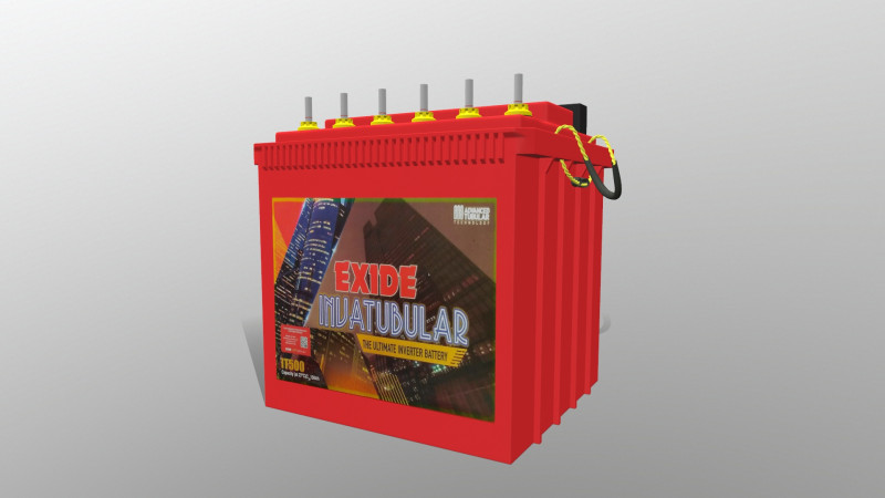 Car Battery 3D Модель .c4d .max .obj .3ds .fbx .stl .blend 