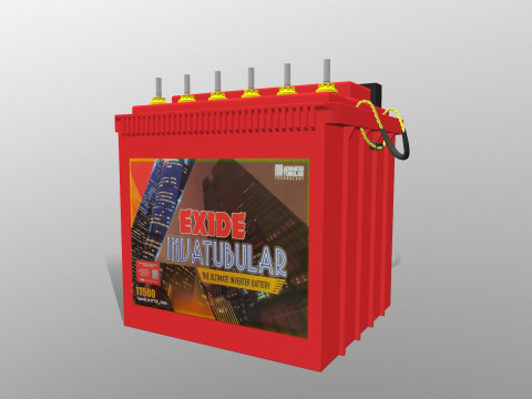 Car Battery 3D Model