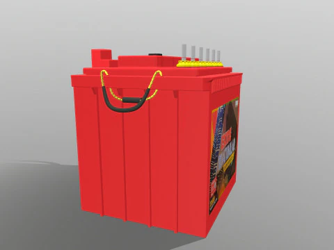 Car Battery 3D Model