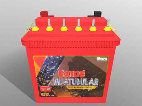 Car Battery 3D Модель