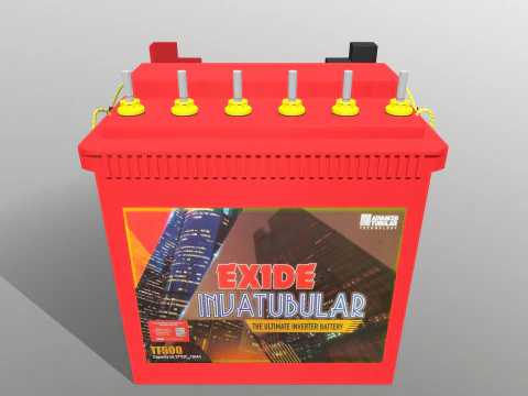 Car Battery 3D Model