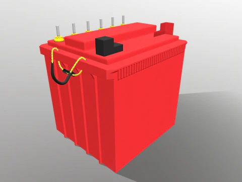 Car Battery 3D Model