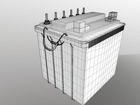 Car Battery 3D Модель