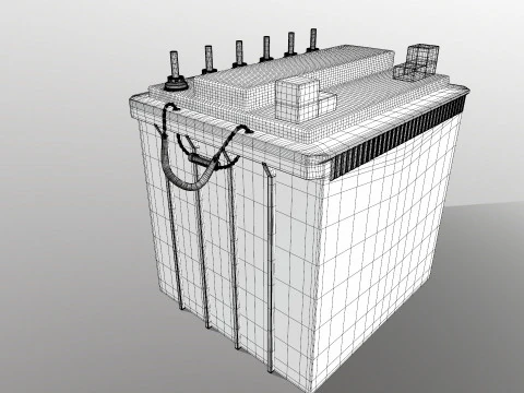 Car Battery 3D Model