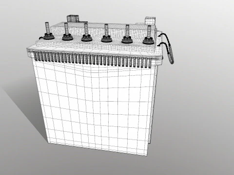 Car Battery 3D Model