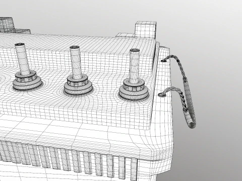 Car Battery 3D Model