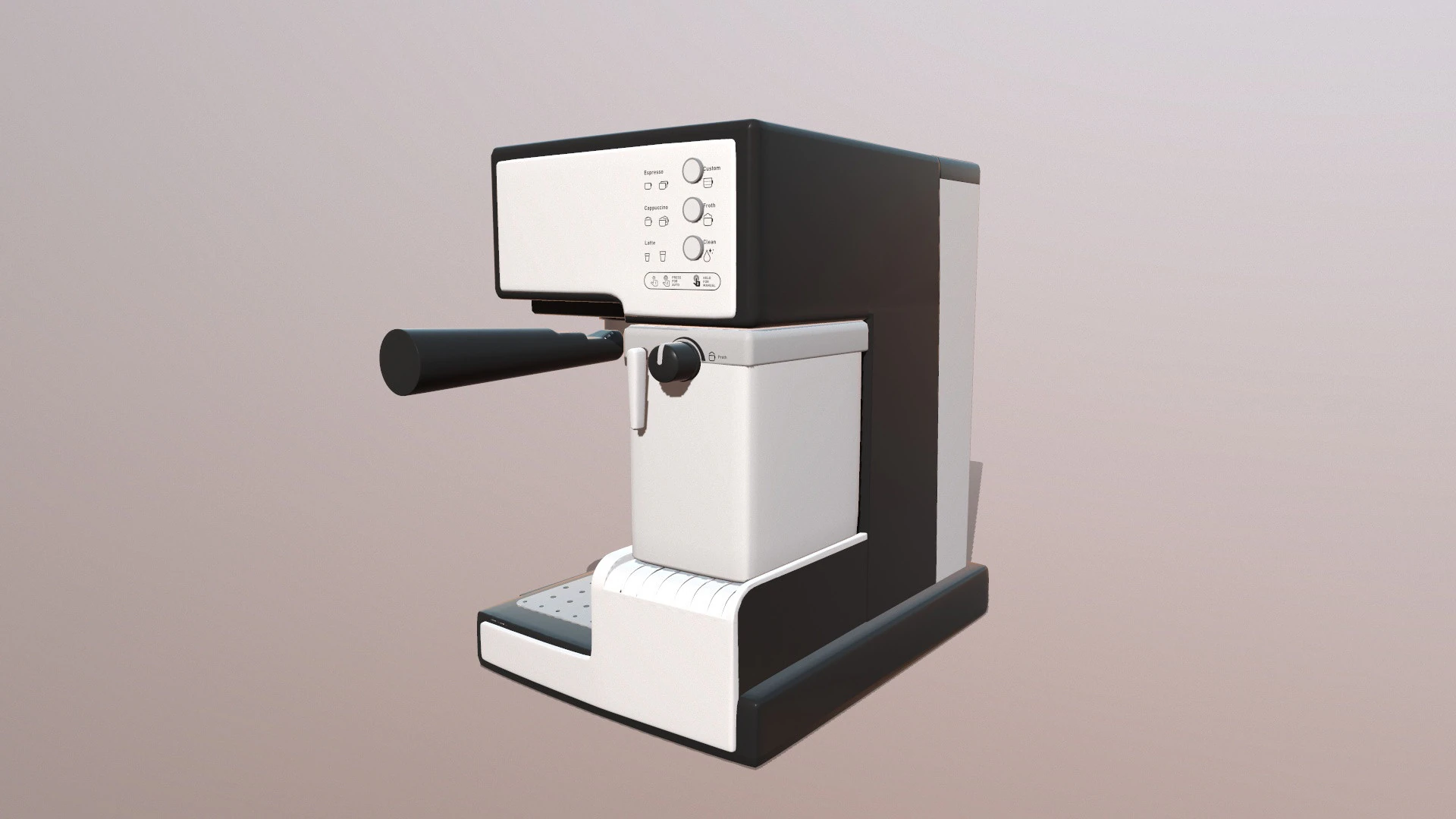 Coffee Maker 3D Model .c4d .max .obj .3ds .fbx .stl .blend 