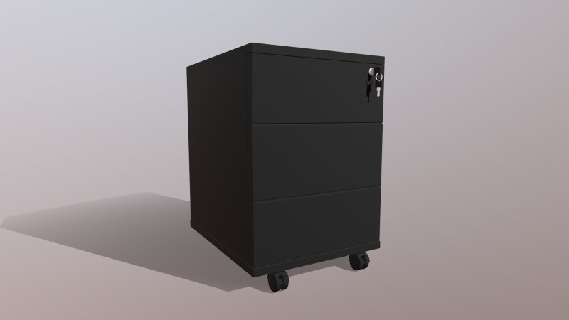 Drawer Cabinet 3D Модель .c4d .max .obj .3ds .fbx .stl .blend 