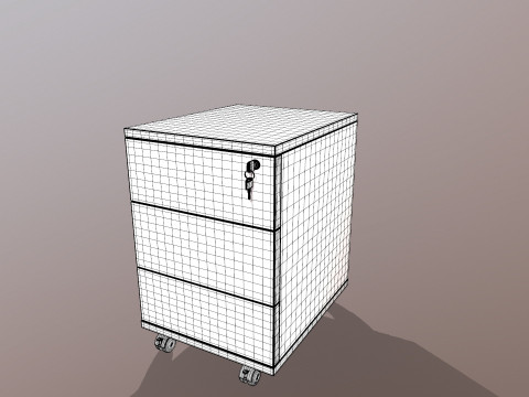 Drawer Cabinet 3D Модель