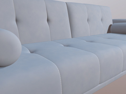 Sofa 3 Seater Recliner Modello 3D