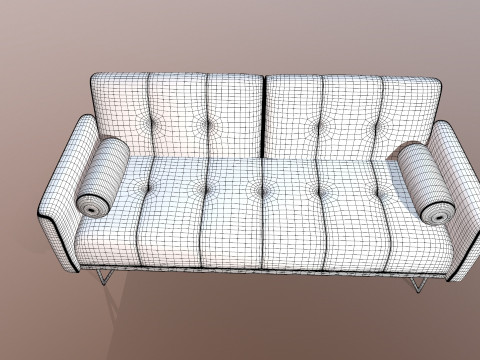 Sofa 3 Seater Recliner Modello 3D