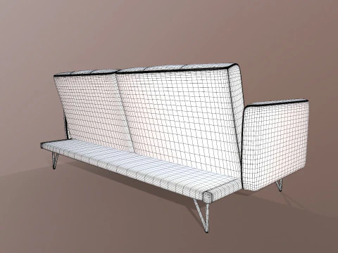 Sofa 3 Seater Recliner 3D Model