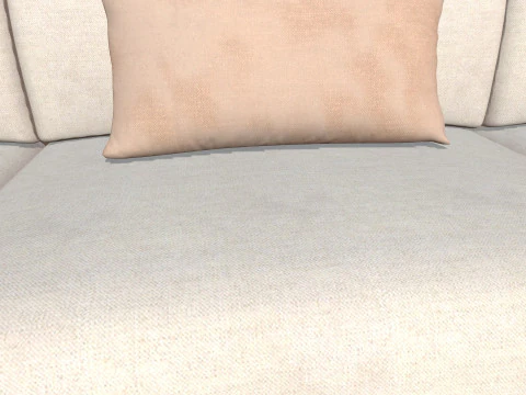 Sofa L shaped 3D Model