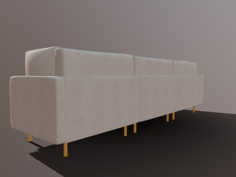 Sofa L shaped 3D Model