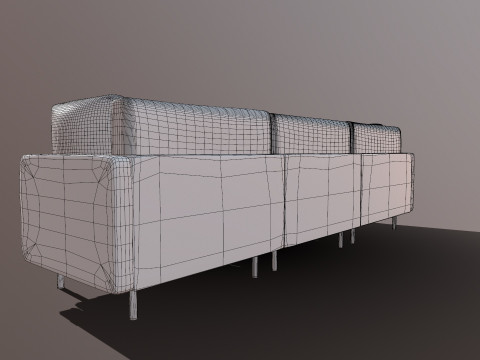 Sofa L shaped 3D Model