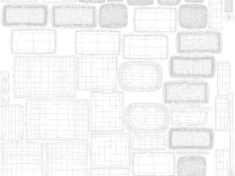 Sofa L shaped 3D Model