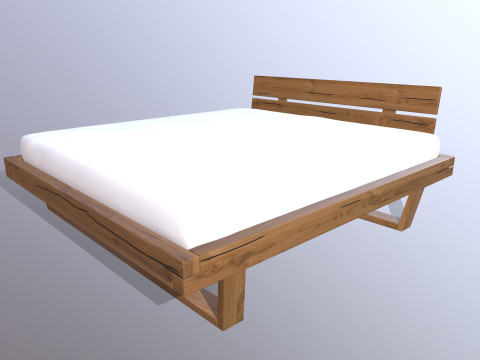 Bed Without Storage 3D Model
