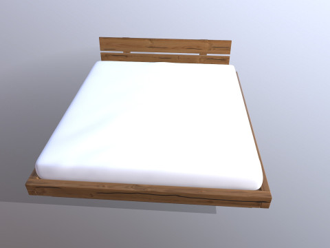 Bed Without Storage Modelo 3D