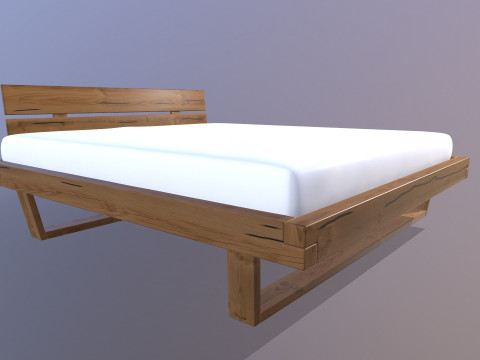 Bed Without Storage Modelo 3D