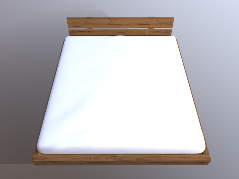 Bed Without Storage Modelo 3D
