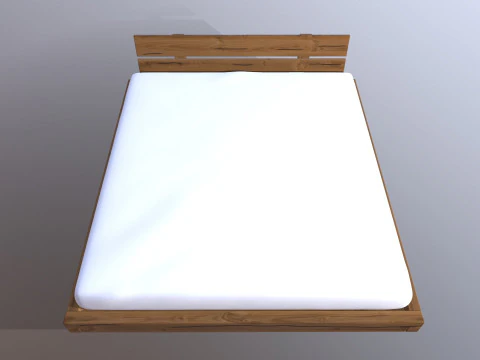 Bed Without Storage 3D Model
