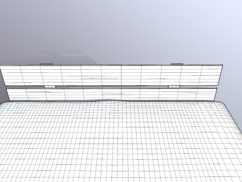 Bed Without Storage Modelo 3D