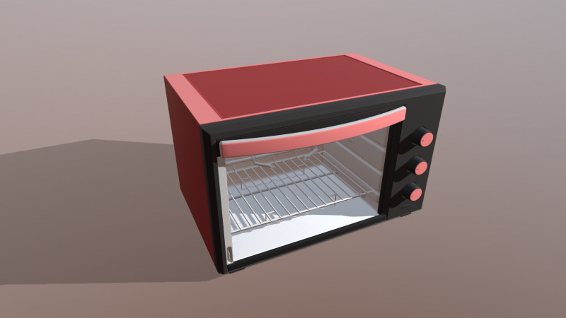 Microwave Model 3D .c4d .max .obj .3ds .fbx .stl .blend 