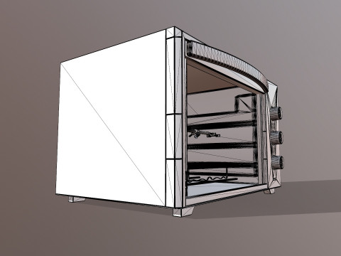 Microwave Model 3D