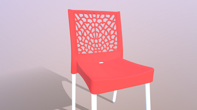 Plastic Armchair Modello 3D .c4d .max .obj .3ds .fbx .stl .blend 