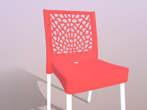 Plastic Armchair 3D Model