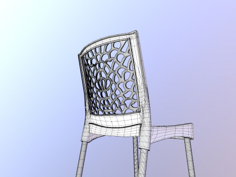 Plastic Armchair Modello 3D