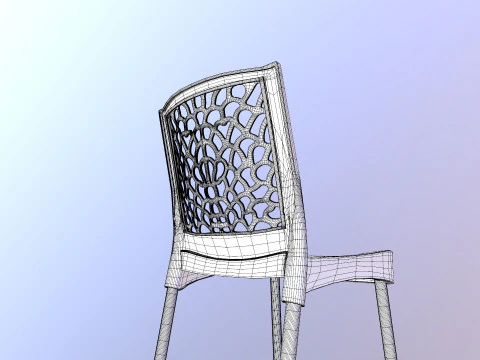 Plastic Armchair 3D Model