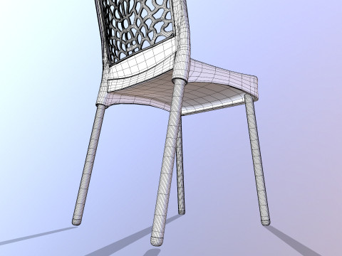 Plastic Armchair Modello 3D