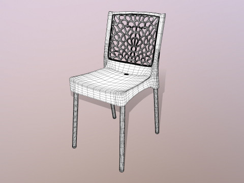 Plastic Armchair Modello 3D