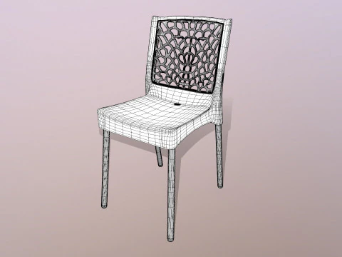 Plastic Armchair 3D Model