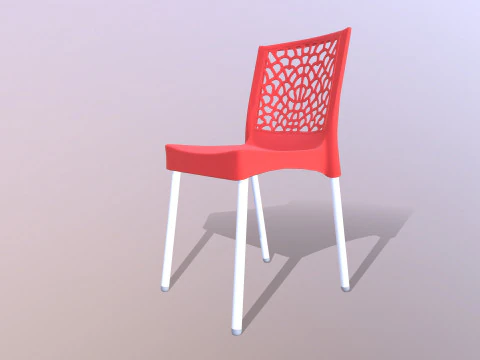 Plastic Armchair 3D Model