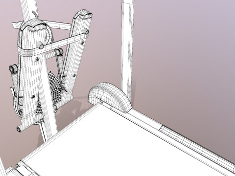 Treadmill Model 3D