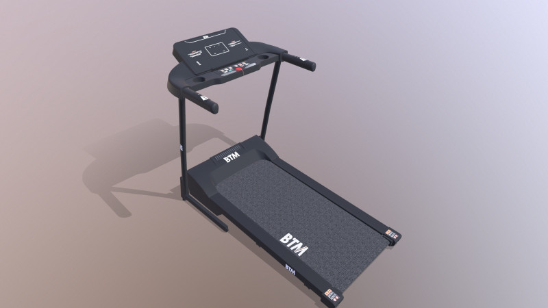 Treadmill 3D Model .c4d .max .obj .3ds .fbx .stl .blend 