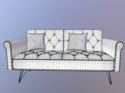 Sk&oacute;rzana SOFA Model 3D