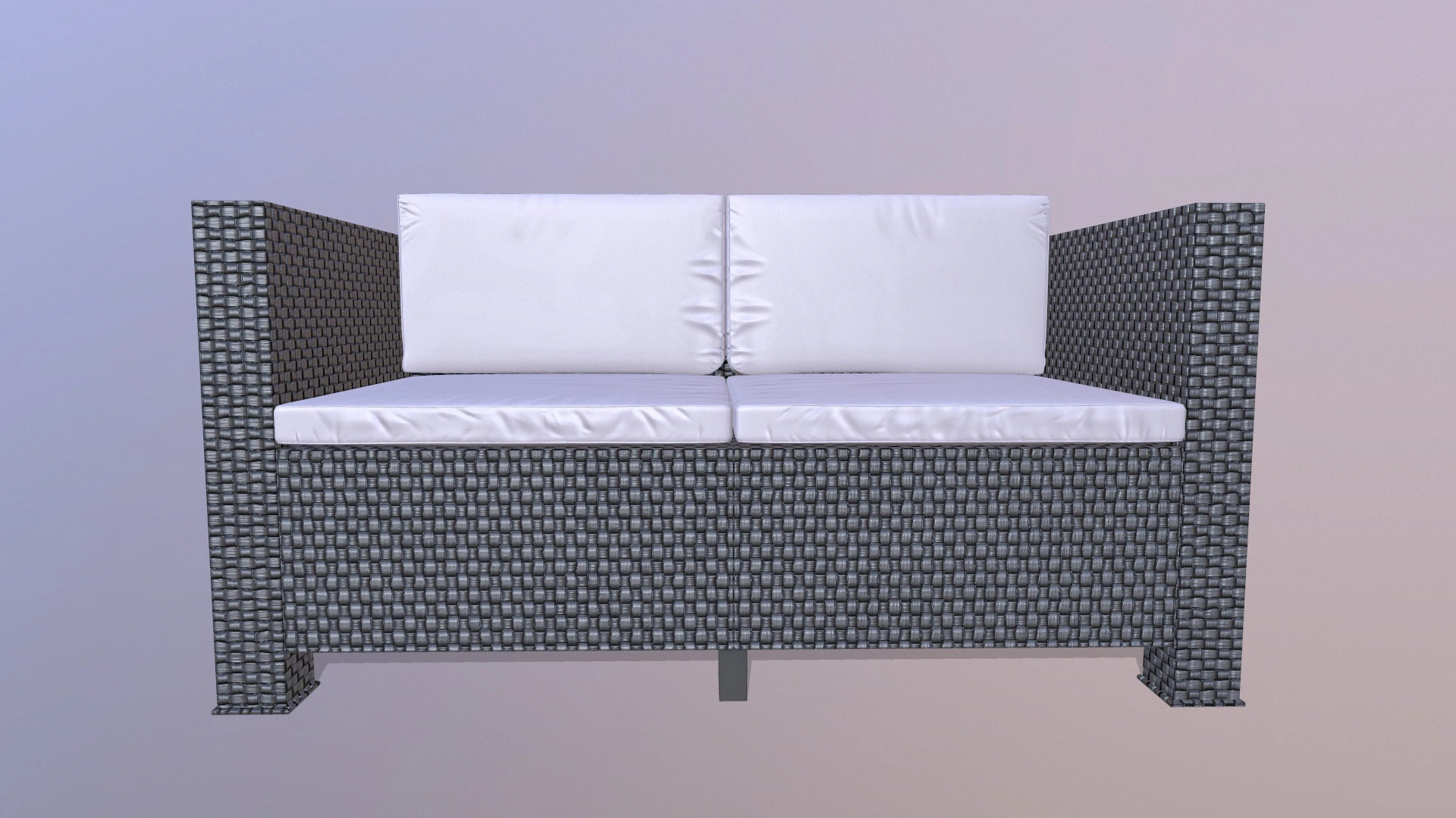 Sofa 2-osobowa Model 3D .c4d .max .obj .3ds .fbx .stl .blend 