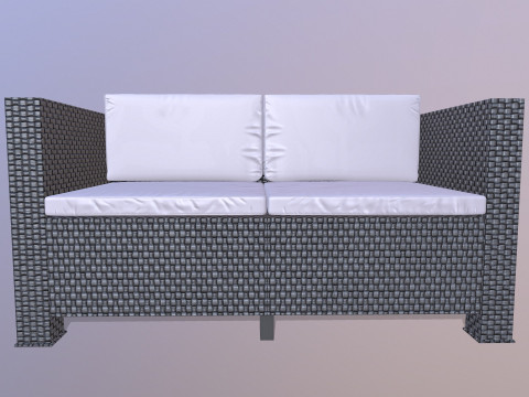 Sofa 2-osobowa Model 3D