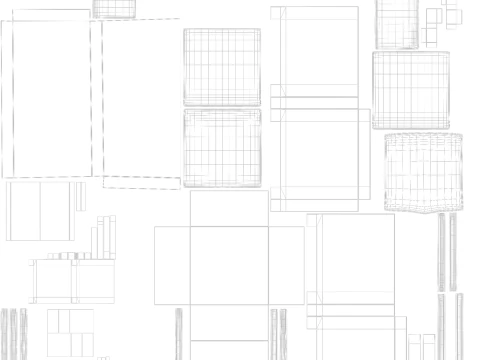 Sofa 2-osobowa Model 3D