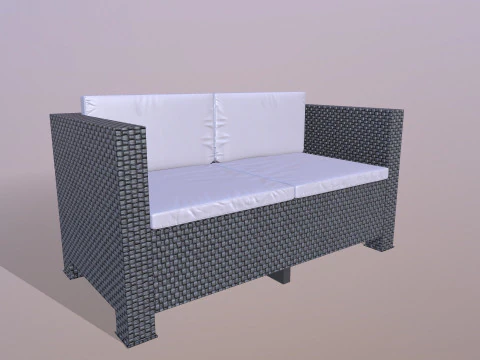 Sofa 2-osobowa Model 3D