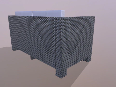 Sofa 2-osobowa Model 3D