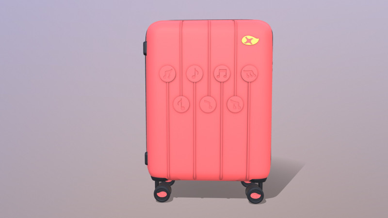 Walizka Model 3D .c4d .max .obj .3ds .fbx .stl .blend 