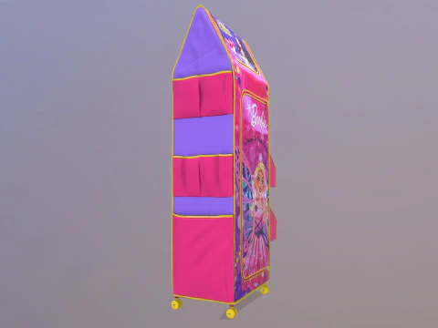 Kids Folding Wardrobe 3D Model