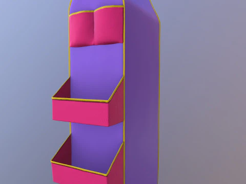 Kids Folding Wardrobe 3D Model